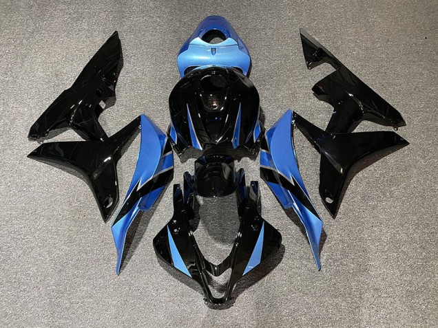 07-08 Schwarz Glänzend & Hellblau CBR600RR Motorrad Verkleidung