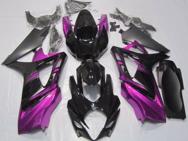 07-08 Schwarz Glänzend & Pink GSXR 1000 Motorrad Verkleidung