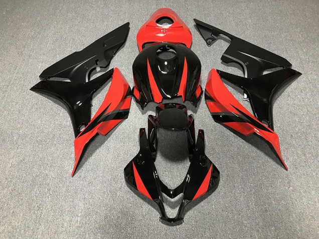 07-08 Schwarz Glänzend & Rot CBR600RR Motorrad Verkleidung 07-08 Schwarz Glänzend & Rot CBR600RR Motorrad Verkleidung