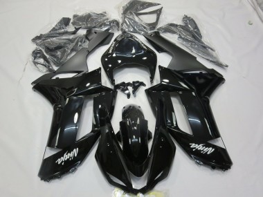 07-08 Schwarz Glänzend Weißer Aufkleber ZX6R Motorrad Verkleidung