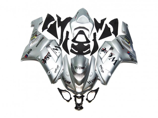 07-08 Silber West Glanz ZX6R Motorrad Verkleidung