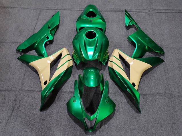 07-08 Smaragdgrün & Hellbraun CBR600RR Motorrad Verkleidung 07-08 Smaragdgrün & Hellbraun CBR600RR Motorrad Verkleidung