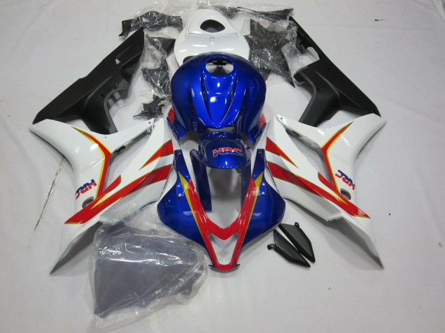 07-08 Tiefes Blau Weiß & Rot HRC CBR600RR Motorrad Verkleidung