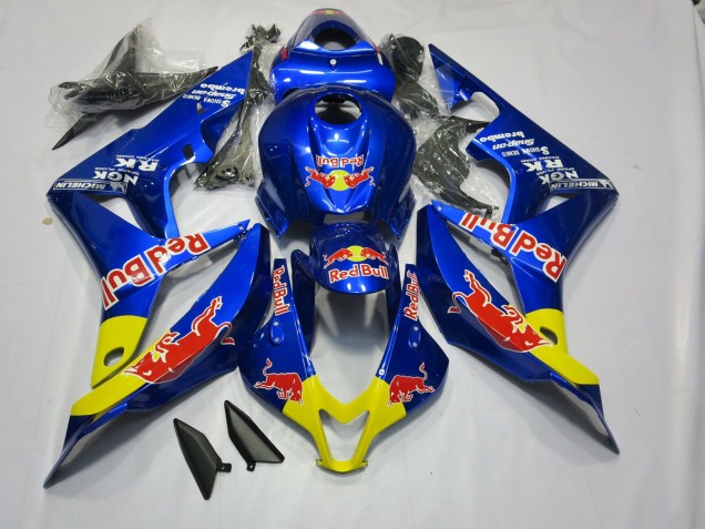 07-08 Tiefes Blaurot Bull CBR600RR Motorrad Verkleidung
