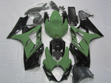 07-08 Waldgrün & Schwarz GSXR 1000 Motorrad Verkleidung
