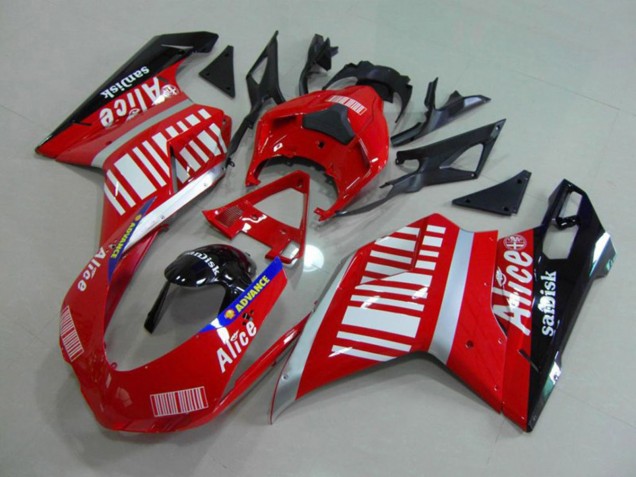 07-14 Alice Rot Ducati 848 1098 1198 Motorrad Verkleidung 07-14 Alice Rot Ducati 848 1098 1198 Motorrad Verkleidung