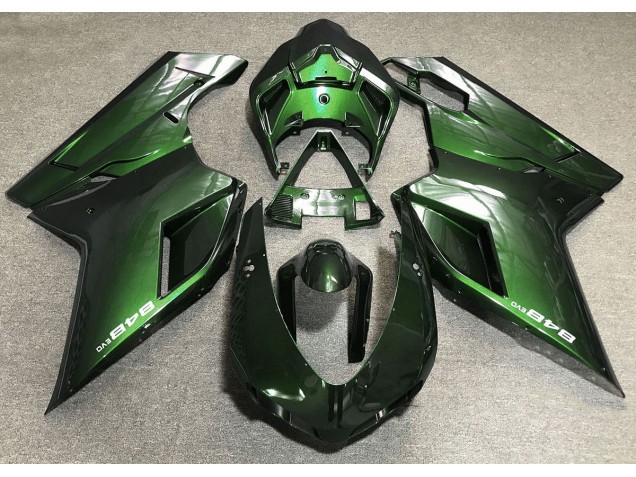 07-14 Dunkelgrün Ducati 848 1098 1198 Motorrad Verkleidung 07-14 Dunkelgrün Ducati 848 1098 1198 Motorrad Verkleidung