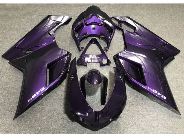 07-14 Dunkelviolett Ducati 848 1098 1198 Motorrad Verkleidung 07-14 Dunkelviolett Ducati 848 1098 1198 Motorrad Verkleidung