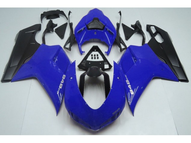 07-14 Glänzend Blau & Schwarz Ducati 848 1098 1198 Motorrad Verkleidung 07-14 Glänzend Blau & Schwarz Ducati 848 1098 1198 Motorrad Verkleidung