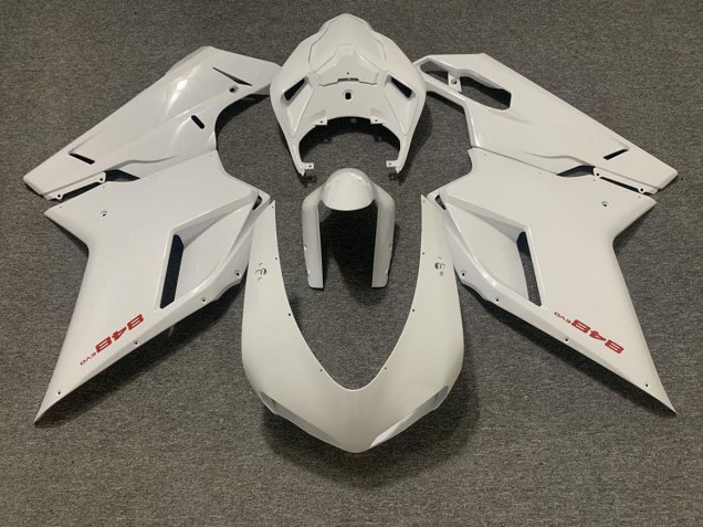 07-14 Glänzend Weiß Ducati 848 1098 1198 Motorrad Verkleidung 07-14 Glänzend Weiß Ducati 848 1098 1198 Motorrad Verkleidung