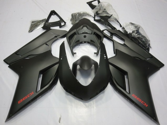 07-14 Matt Schwarz Ducati 848 1098 1198 Motorrad Verkleidung 07-14 Matt Schwarz Ducati 848 1098 1198 Motorrad Verkleidung