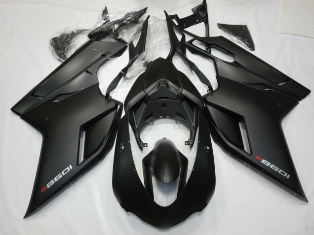 07-14 Matt Schwarz Mit Rot Ducati 848 1098 1198 Motorrad Verkleidung 07-14 Matt Schwarz Mit Rot Ducati 848 1098 1198 Motorrad Verkleidung