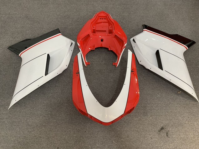07-14 Rot Weiß Ducati 848 1098 1198 Motorrad Verkleidung 07-14 Rot Weiß Ducati 848 1098 1198 Motorrad Verkleidung