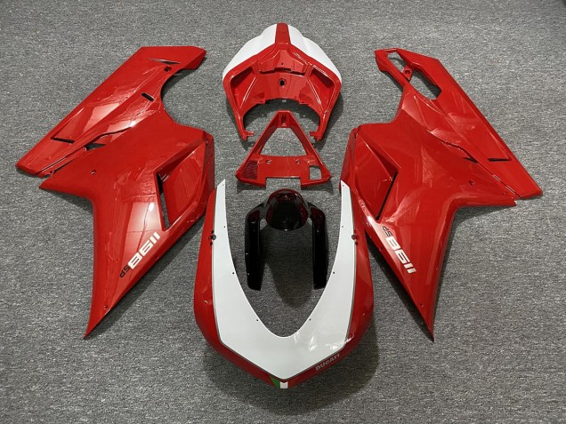 07-14 Rot Glänzend Sp-Design Ducati 848 1098 1198 Motorrad Verkleidung 07-14 Rot Glänzend Sp-Design Ducati 848 1098 1198 Motorrad Verkleidung
