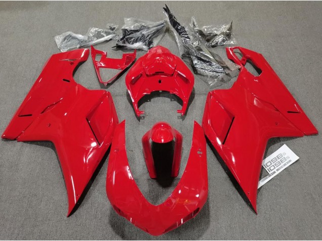 07-14 Schlichte Glanz Rot Ducati 848 1098 1198 Motorrad Verkleidung 07-14 Schlichte Glanz Rot Ducati 848 1098 1198 Motorrad Verkleidung