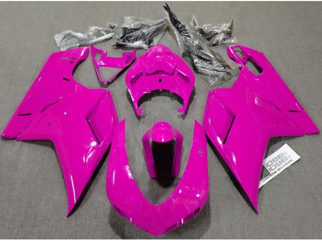 07-14 Schlichte Glanzrosa Ducati 848 1098 1198 Motorrad Verkleidung 07-14 Schlichte Glanzrosa Ducati 848 1098 1198 Motorrad Verkleidung