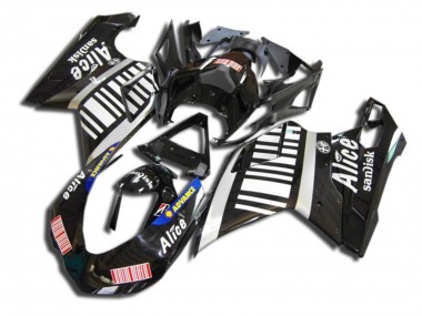 07-14 Schwarz Alice Ducati 848 1098 1198 Motorrad Verkleidung