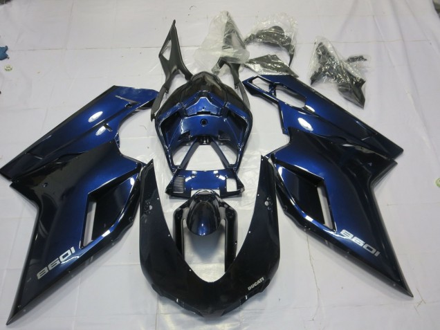 07-14 Tiefes Blau Ducati 848 1098 1198 Motorrad Verkleidung 07-14 Tiefes Blau Ducati 848 1098 1198 Motorrad Verkleidung