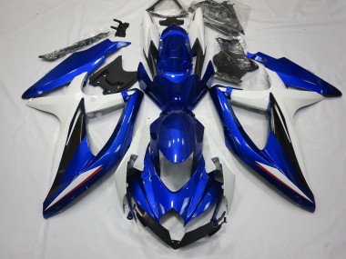 08-10 Blau Schwarz & Weiß GSXR 600-750 Motorrad Verkleidung