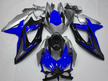 08-10 Blau & Silber GSXR 600-750 Motorrad Verkleidung
