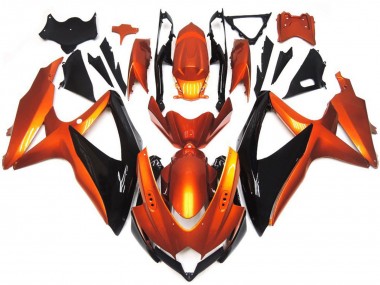 08-10 Bronzeorange & Schwarz GSXR 600-750 Motorrad Verkleidung