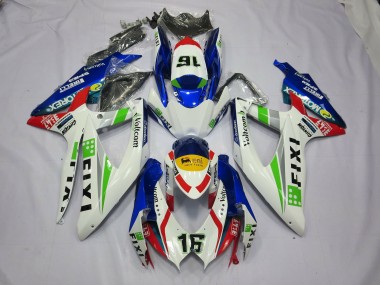 08-10 Fixi Blau GSXR 600-750 Motorrad Verkleidung