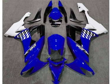08-10 Glänzend Blau & Weiß ZX10R Motorrad Verkleidung