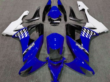 08-10 Glänzend Blau & Weiß ZX10R Motorrad Verkleidung