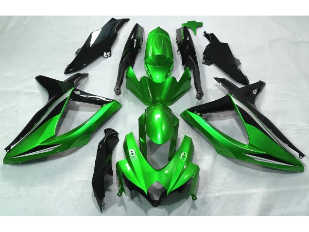 08-10 Glänzend Grün GSXR 600-750 Motorrad Verkleidung