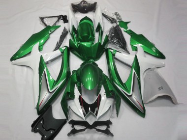 08-10 Glänzend Grün & Weiß GSXR 600-750 Motorrad Verkleidung
