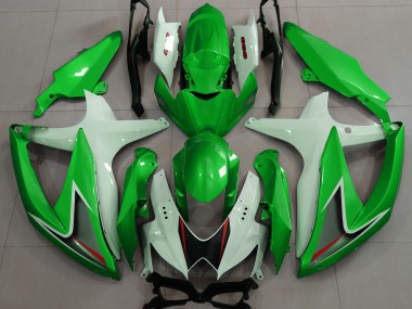 08-10 Glänzend Grün & Weiß GSXR 600-750 Motorrad Verkleidung
