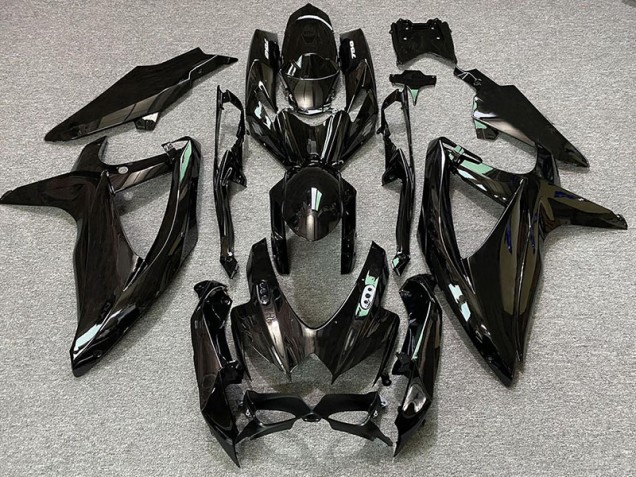 08-10 Glänzende Schwarze & Weiße Logos GSXR 600-750 Motorrad Verkleidung 08-10 Glänzende Schwarze & Weiße Logos GSXR 600-750 Motorrad Verkleidung