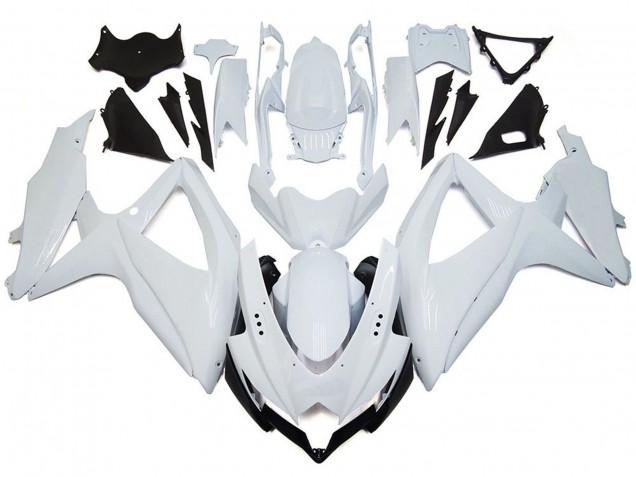 08-10 Glänzendes Glänzend Weiß GSXR 600-750 Motorrad Verkleidung 08-10 Glänzendes Glänzend Weiß GSXR 600-750 Motorrad Verkleidung