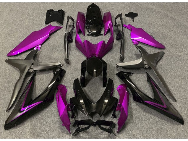 08-10 Glanzrosa & Grün R GSXR 600-750 Motorrad Verkleidung