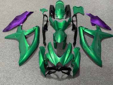08-10 Grün & Lila GSXR 600-750 Motorrad Verkleidung