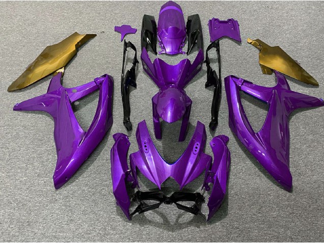 08-10 Lila & Gold GSXR 600-750 Motorrad Verkleidung 08-10 Lila & Gold GSXR 600-750 Motorrad Verkleidung