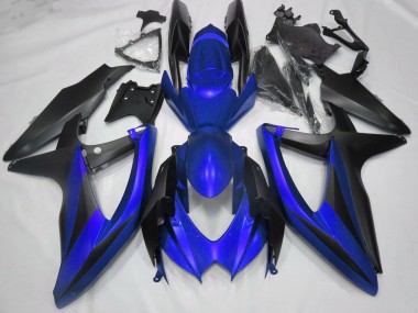 08-10 Matt Blau GSXR 600-750 Motorrad Verkleidung