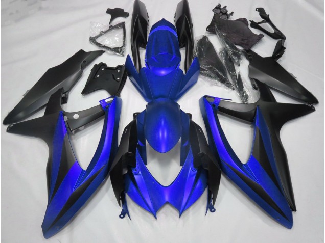 08-10 Matt Blau GSXR 600-750 Motorrad Verkleidung