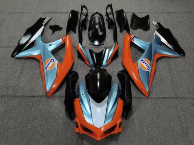 08-10 Matte Gulf GSXR 600-750 Motorrad Verkleidung