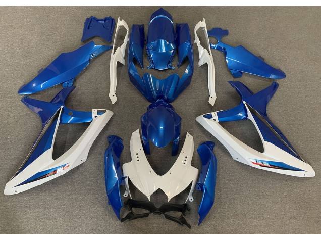 08-10 OEM Stil Blau & Weiß GSXR 600-750 Motorrad Verkleidung