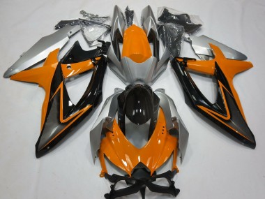08-10 Orange & Silber GSXR 600-750 Motorrad Verkleidung
