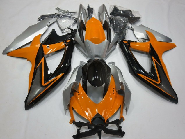 08-10 Orange & Silber GSXR 600-750 Motorrad Verkleidung 08-10 Orange & Silber GSXR 600-750 Motorrad Verkleidung