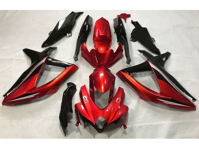 08-10 Rot Glänzend GSXR 600-750 Motorrad Verkleidung 08-10 Rot Glänzend GSXR 600-750 Motorrad Verkleidung