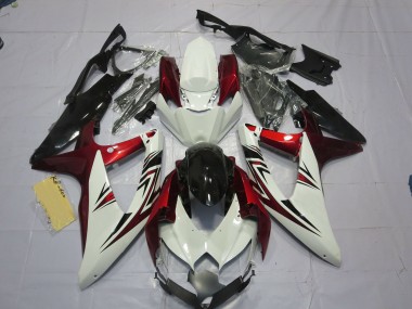 08-10 Rot Weiß Schwarz GSXR 600-750 Motorrad Verkleidung