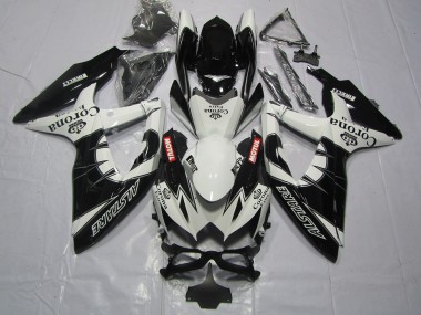 08-10 Schwarz Corona GSXR 600-750 Motorrad Verkleidung