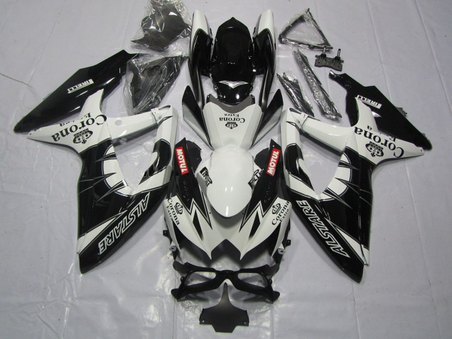 08-10 Schwarz Corona GSXR 600-750 Motorrad Verkleidung 08-10 Schwarz Corona GSXR 600-750 Motorrad Verkleidung