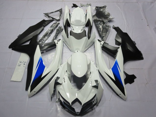 08-10 Weiß & Schwarz GSXR 600-750 Motorrad Verkleidung 08-10 Weiß & Schwarz GSXR 600-750 Motorrad Verkleidung