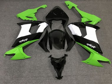 08-10 Schwarz Glänzend & Grün ZX10R Motorrad Verkleidung