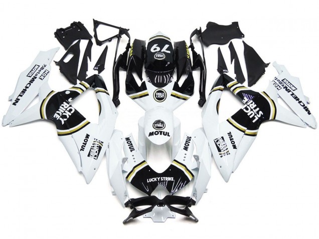 08-10 Schwarz Lucky Strike 79 GSXR 600-750 Motorrad Verkleidung 08-10 Schwarz Lucky Strike 79 GSXR 600-750 Motorrad Verkleidung