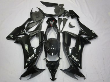 08-10 Schwarz Ninja ZX10R Motorrad Verkleidung